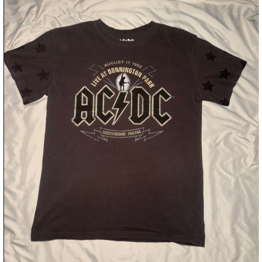 AC/DC Live At Donnington 1992 Graphic Tee Mens Small‎ Black